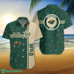 Minnesota Wild Logo team 3D All Over Printed 3D Hawaiian Shirt Custom Name For Fans Product Photo 1