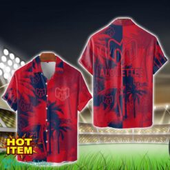 Montreal Alouettes Hawaiian Shirt 3D Vintage Coconut Pattern Beach Shirt Product Photo 1