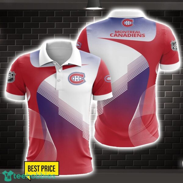 Montreal Canadiens Team Polo Shirt Gift For Fans Trending 3D Polo Shirt Product Photo 1