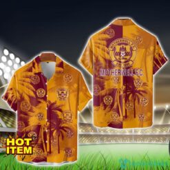 Motherwell F.C. All Over Printed Logo And Coconut Pattern Hawaiian Shirt Product Photo 1