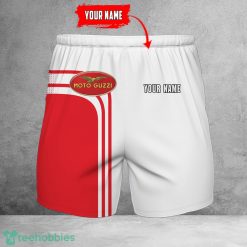 Moto Guzzi 3D Beach Shorts For Men Logo Car And Custom Name For Fans Product Photo 1