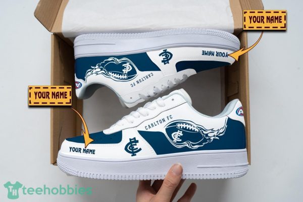 Carlton Football Club Air Force Shoes Custom Name Men Women Gift AF1 Shoes Product Photo 1