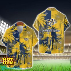 Nashville Predators Hawaiian Shirt 3D Vintage Coconut Pattern Beach Shirt Product Photo 1