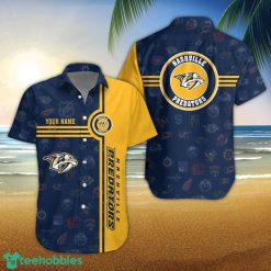 Nashville Predators Logo team 3D All Over Printed 3D Hawaiian Shirt Custom Name For Fans Product Photo 1