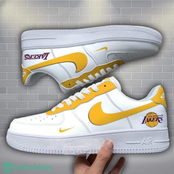 NBA Los Angeles Lakers Name AF1 Air Force 1 Shoes Product Photo 1