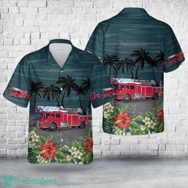 New Century, Kansas, Johnson County Fire District No.1 3D Hawaiian Shirt Beach Team Gift Product Photo 1