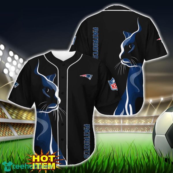 New England Patriots Black Baseball Jersey Shirt For Fans Product Photo 1