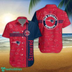 New England Patriots Logo team 3D All Over Printed 3D Hawaiian Shirt Custom Name For Fans Product Photo 1