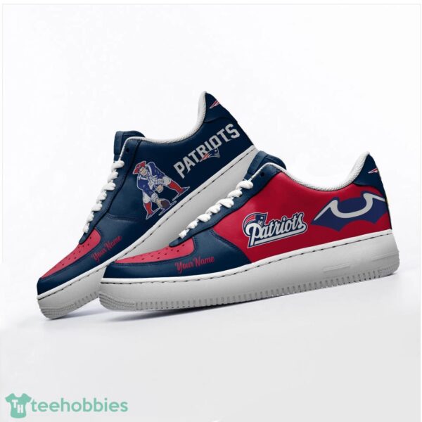 New England Patriots Personalized Name AF Sneakers Men Women Air Force Shoes Product Photo 3
