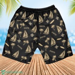 New Orleans Saints Sailboat and Coconut Pattern Beach Shorts For Fans Product Photo 3
