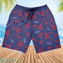 New York Giants Sailboat and Coconut Pattern Beach Shorts For Fans Product Photo 3