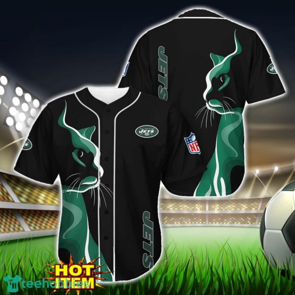New York Jets Black Baseball Jersey Shirt For Fans Product Photo 1