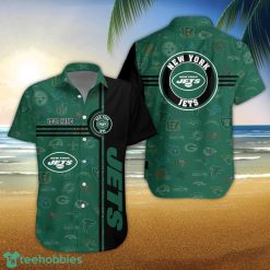 New York Jets Logo team 3D All Over Printed 3D Hawaiian Shirt Custom Name For Fans Product Photo 1