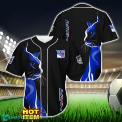 New York Rangers Black Baseball Jersey Shirt For Fans Product Photo 1