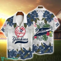 New York Yankees MLB Hibiscus Flower Hawaiian Shirt Cute Summer Gift Product Photo 1