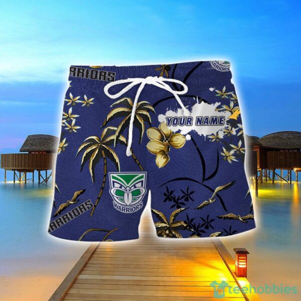 New Zealand Warriors 3D Hawaiian Shirt And Shorts Custom Name Beach Shirt Product Photo 2