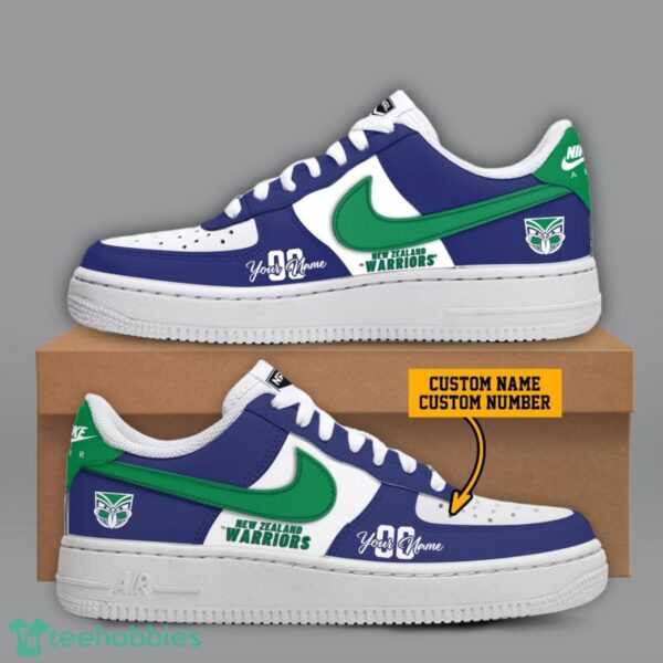 New Zealand Warriors NRL Custom Name And Number Personalized Air Force 1 Sneaker Product Photo 1