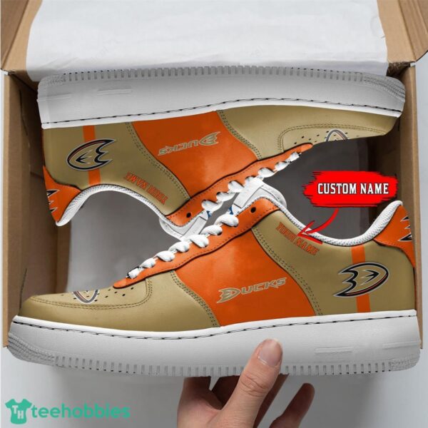 NHL Anaheim Ducks Personalized Name AF Sneakers Men Women Air Force Shoes Product Photo 1