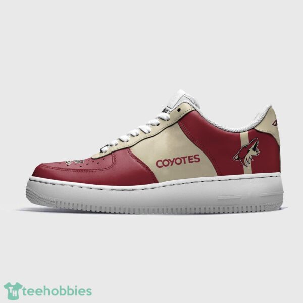 NHL Arizona Coyotes Personalized Name AF Sneakers Men Women Air Force Product Photo 2