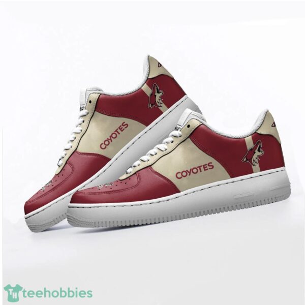 NHL Arizona Coyotes Personalized Name AF Sneakers Men Women Air Force Product Photo 3