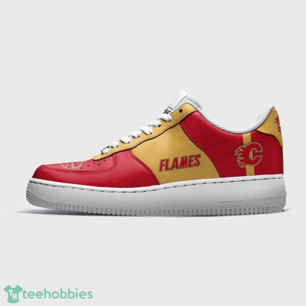 NHL Calgary Flames Personalized Name AF Sneakers Men Women Air Force Product Photo 2