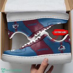 NHL Colorado Avalanche Personalized Name AF Sneakers Men Women Air Force Product Photo 1