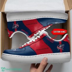 NHL Columbus Blue Jackets Personalized Name AF Sneakers Men Women Air Force Product Photo 1