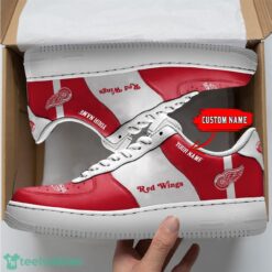 NHL Detroit Red Wings Personalized Name AF Sneakers Men Women Air Force Product Photo 1