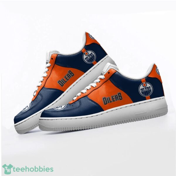 NHL Edmonton Oilers Personalized Name AF Sneakers Men Women Air Force Product Photo 3