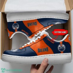 NHL Edmonton Oilers Personalized Name AF Sneakers Men Women Air Force Product Photo 1