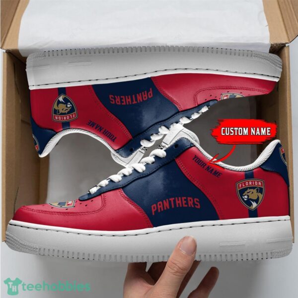 NHL Florida Panthers Personalized Name AF Sneakers Men Women Air Force Product Photo 1