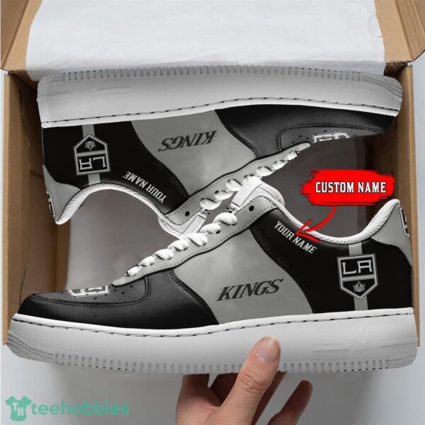 NHL Los Angeles Kings Personalized Name AF Sneakers Men Women Air Force Product Photo 1