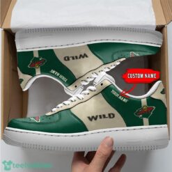 NHL Minnesota Wild Personalized Name AF Sneakers Men Women Air Force Product Photo 1