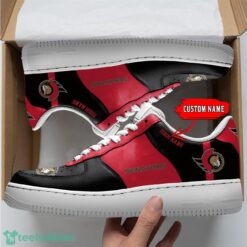 NHL Ottawa Senators Personalized Name AF Sneakers Men Women Air Force Product Photo 1