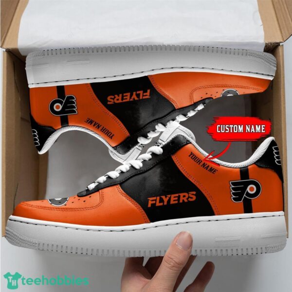 NHL Philadelphia Flyers Personalized Name AF Sneakers Men Women Air Force Product Photo 1