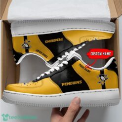 NHL Pittsburgh Penguins Personalized Name AF Sneakers Men Women Air Force Product Photo 1
