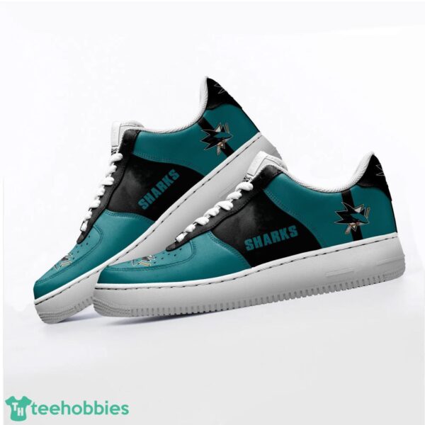 NHL San Jose Sharks Personalized Name AF Sneakers Men Women Air Force Product Photo 3