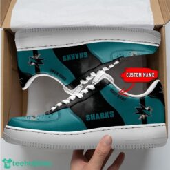 NHL San Jose Sharks Personalized Name AF Sneakers Men Women Air Force Product Photo 1