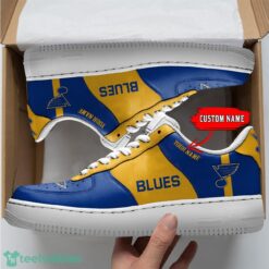 NHL St. Louis Blues Personalized Name AF Sneakers Men Women Air Force Product Photo 1