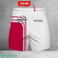 Nissan 3D Beach Shorts For Men Logo Car And Custom Name For Fans Product Photo 1