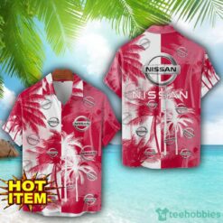 Nissan Hawaii Shirt All Over Printed Logo And Coconut Pattern Hawaiian Shirt Product Photo 1