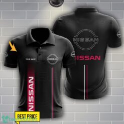 Nissan Polo Shirt Personalized Name Black Color Product Photo 1