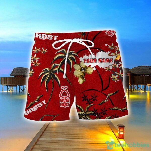Nottingham Forest F.C 3D Hawaiian Shirt And Shorts Custom Name Beach Shirt Product Photo 2