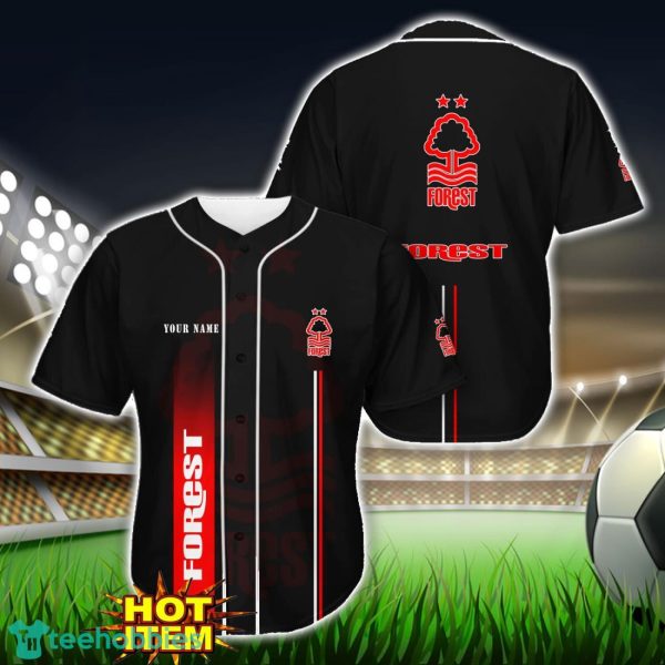 Nottingham Forest F.C Black Baseball Jersey Shirt For Fans Product Photo 1