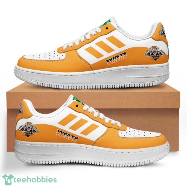 NRL Wests Tigers Air Force Sneakers AF1 Shoes Product Photo 3