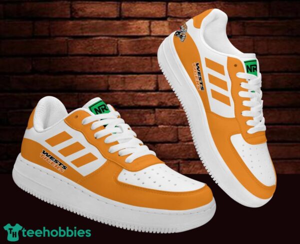 NRL Wests Tigers Air Force Sneakers AF1 Shoes Product Photo 4
