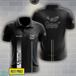 Ogival Polo Shirt Personalized Name Black Color Product Photo 1