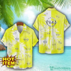 Opel Hawaii Shirt All Over Printed Logo And Coconut Pattern Hawaiian Shirt Product Photo 1