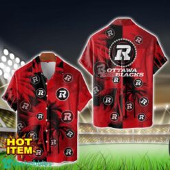 Ottawa Redblacks Hawaiian Shirt 3D Vintage Coconut Pattern Beach Shirt Product Photo 1