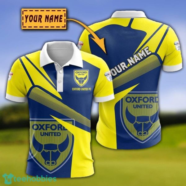 Oxford United F.C 3D Polo Shirt Custom Name For Fans Product Photo 1